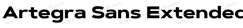 Artegra Sans Extended Bold字体转换